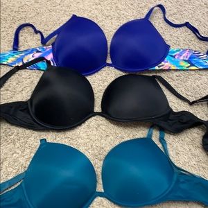 3 VS pink 34D super push up bras!